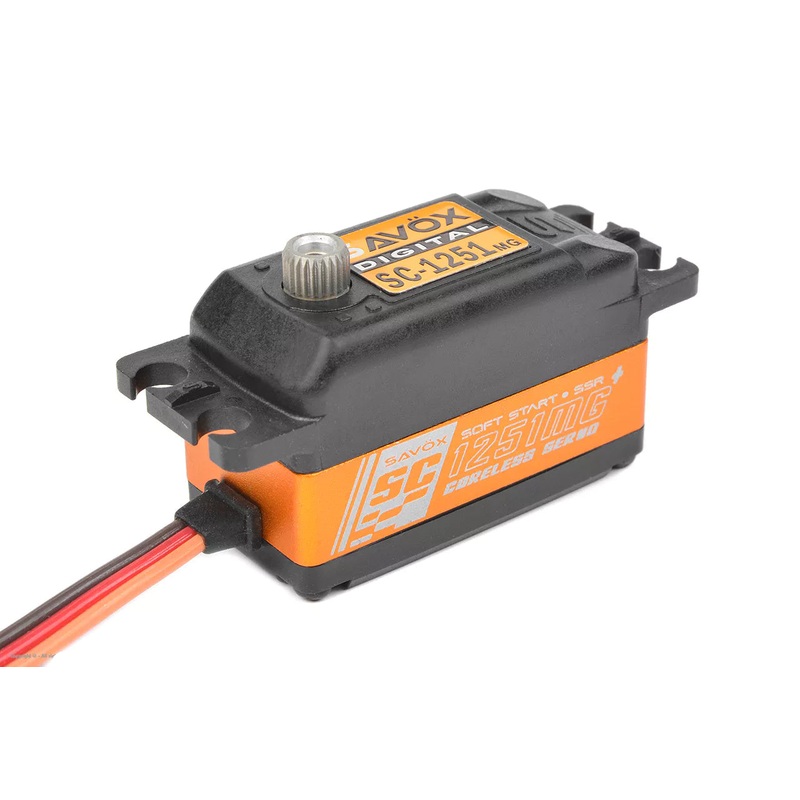 Savox SC-1251MG+ Low Profile Digital Servo With Soft Start 0.09s/9kg@6v SC1251MGP