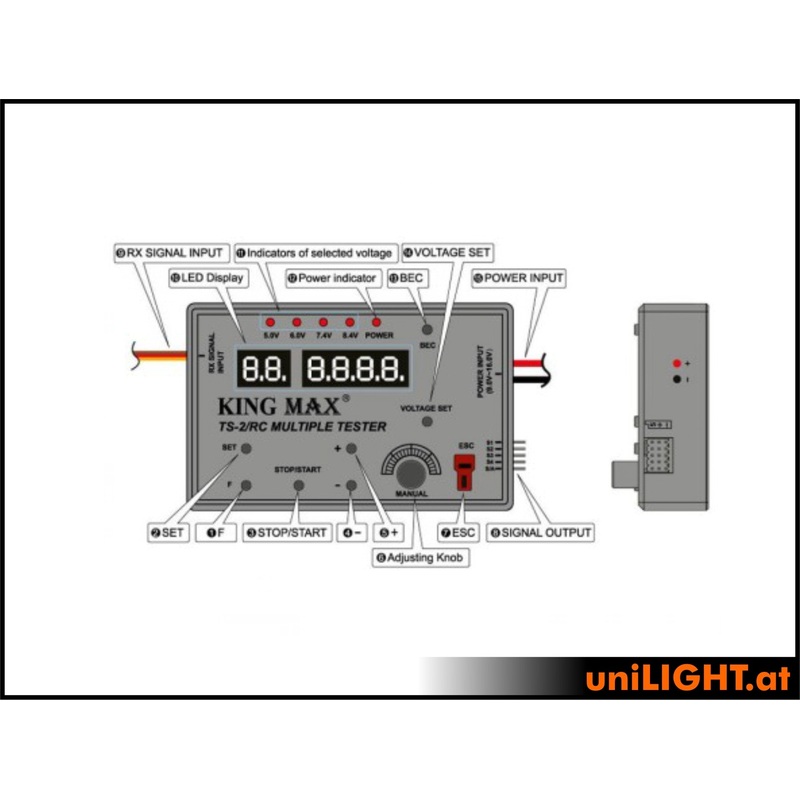 Servo Tester Power Consumption Meter & So Much More! from Kingmax Servos TS-2/RC