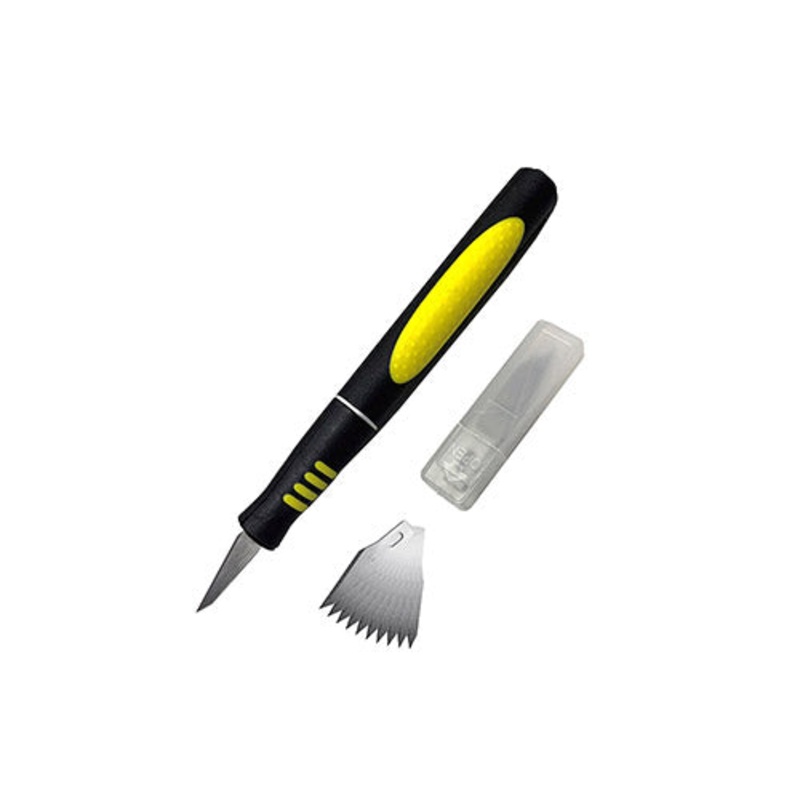 Rolson Soft Grip Hobby Knife w/ Blades T-RO-62908