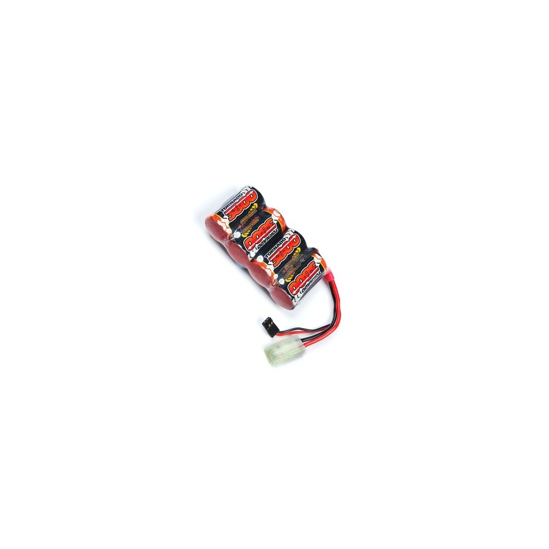 Overlander SubC 3800mAh 4.8V Flat Premium Sport NiMH Battery – Traxxas & JR Connector 1482