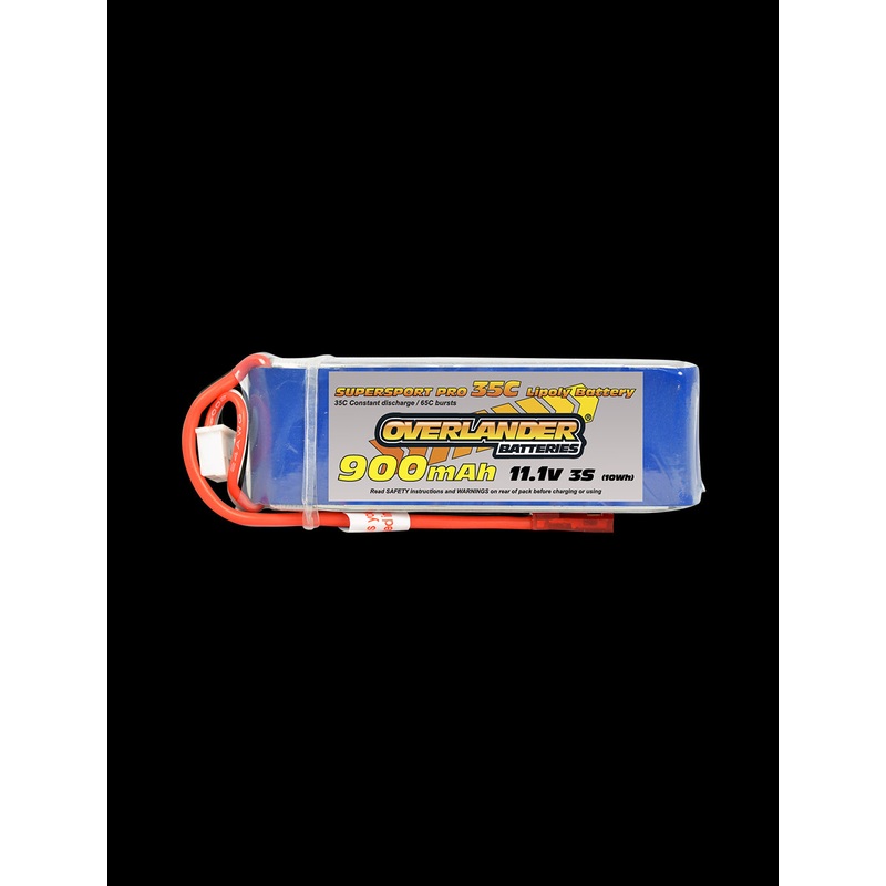 Overlander 900mAh 11.1V 3S 35C Supersport Pro LiPo Battery – JST-BEC Connector 2559
