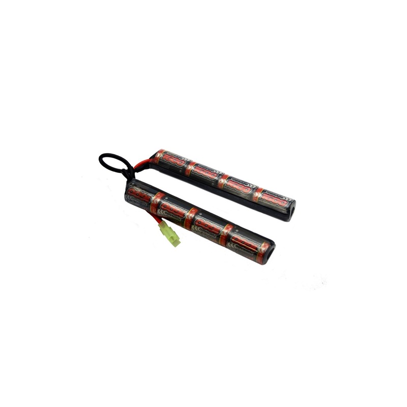 Overlander Airsoft – 2/3 AF 1600mAh 9.6V Crane Premium Sport NiMH Battery – Mini Tamiya Connector 2885