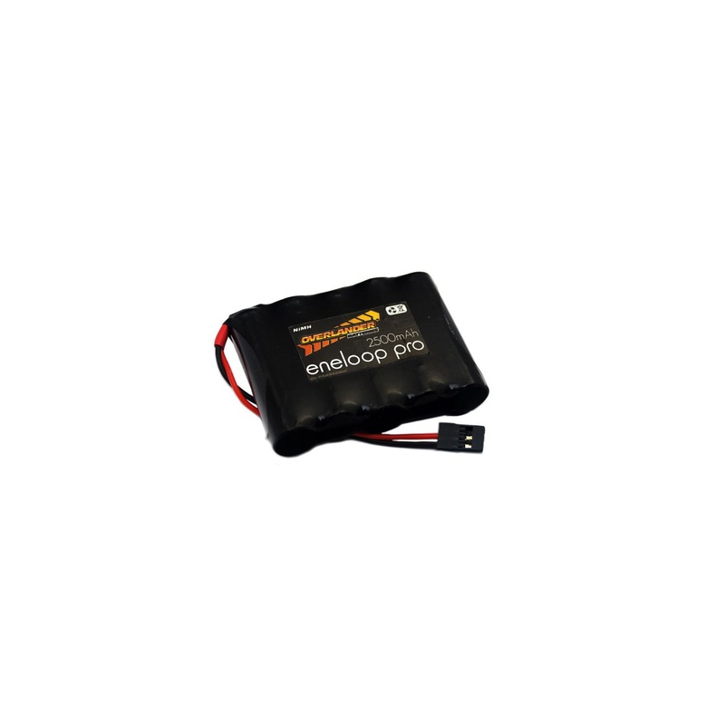 Overlander Eneloop Pro AA 2500mAh 6v Flat NiMH Battery – JR Connector 2783