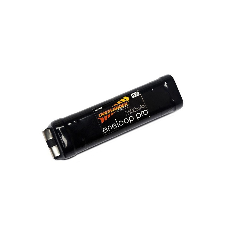 Overlander Eneloop Pro AA 2500mAh 9.6V Push Fit Square NiMH Battery 2787