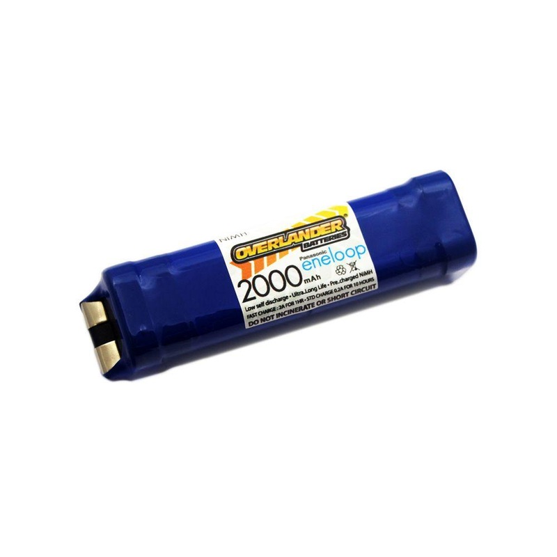 Overlander Panasonic Eneloop AA 2000mAh 9.6V  Push Fit Square NiMH Battery 2877