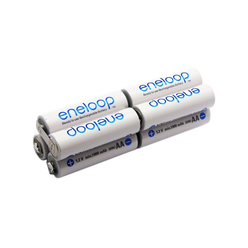 Overlander Panasonic Eneloop AA 2000mAh 9.6V Square Zap Pack NiMH Battery 2878