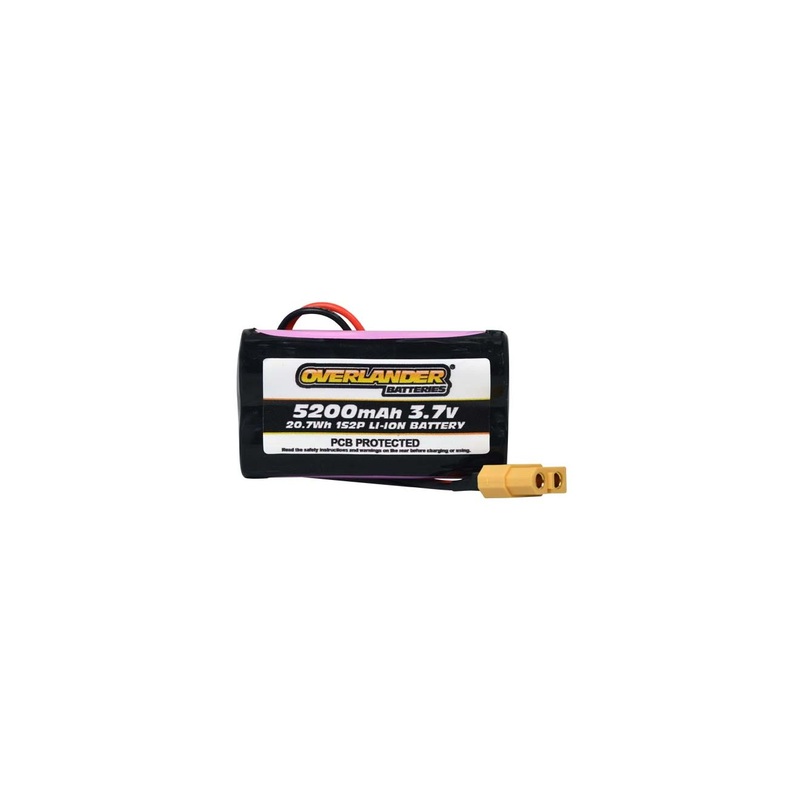 Overlander 5200mAh 1S2P 3.7V Li-Ion Rechargeable Battery with PCB 3304
