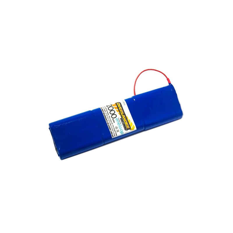 Overlander Panasonic Eneloop AA 2000mAh 9.6V Futaba Gold NiMH Battery 2902