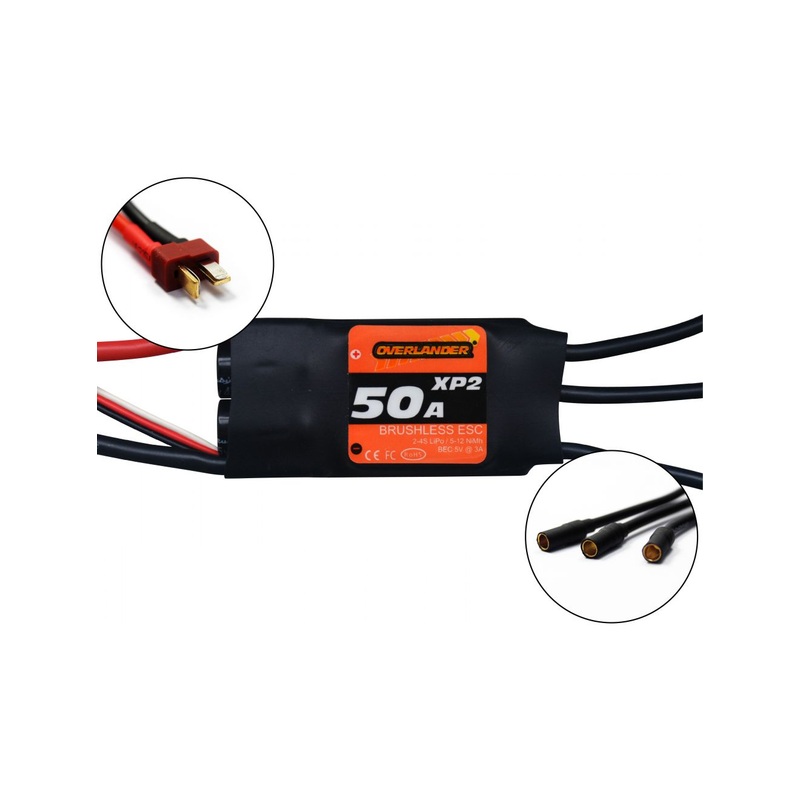 Overlander XP2 50A Brushless RTF (With Deans & 3.5mm Bullets) Speed Controller 3279