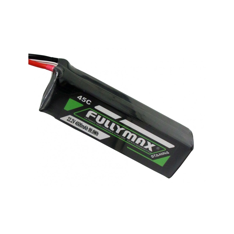 Overlander Fullymax 4500mAh 22.2V 6S 45C LiPo Battery – No Connector 3446