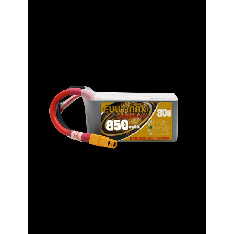 Overlander Fullymax 850mAh 14.8V 4S 80C FPV LiPo Battery 3373