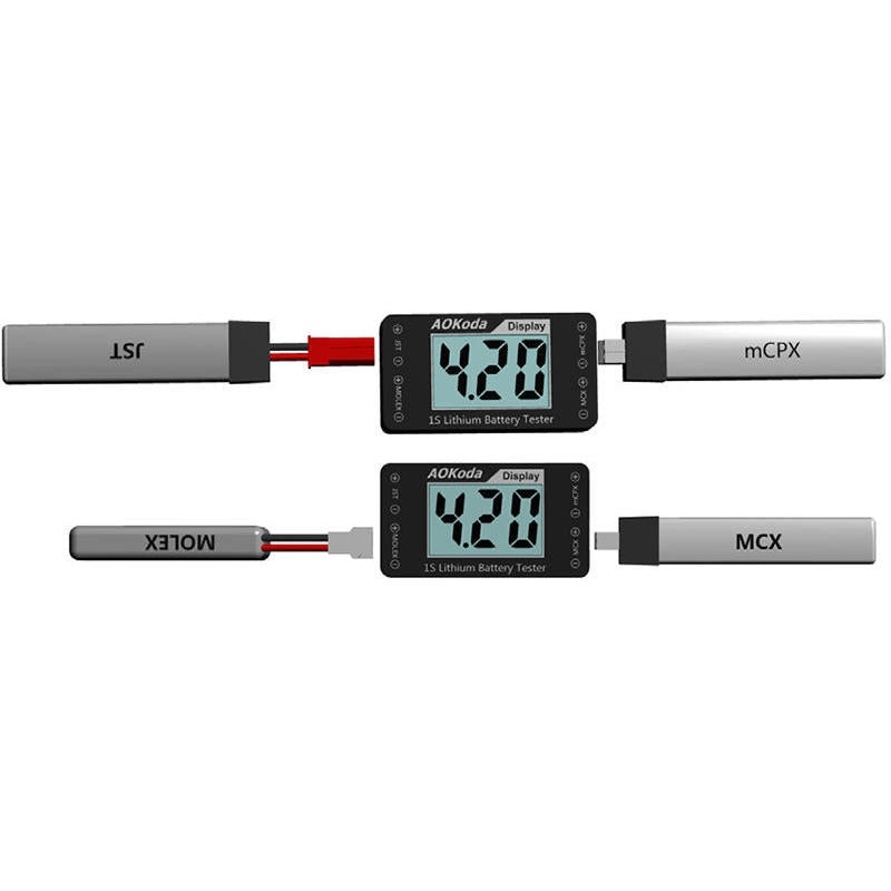 1S Battery Voltage Tester for JST MOLEX mCPX MCX
