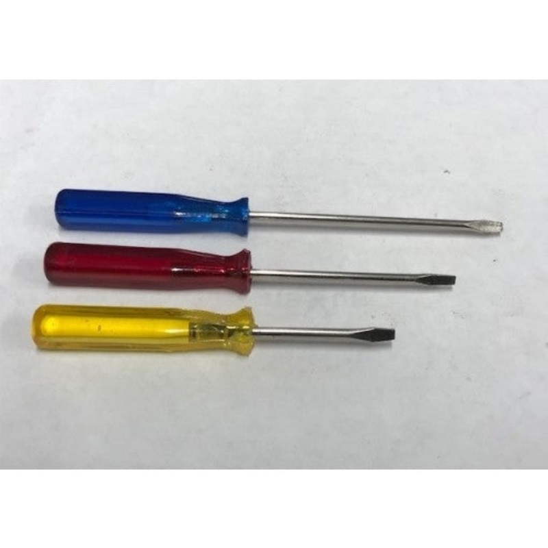 Flat Blade Screwdriver Red 60mm