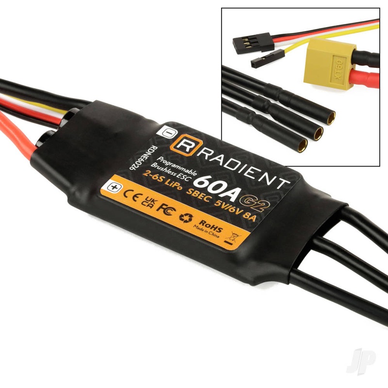 Radient 60A G2 ESC / SBEC (2-6 Cell) RDNE6026