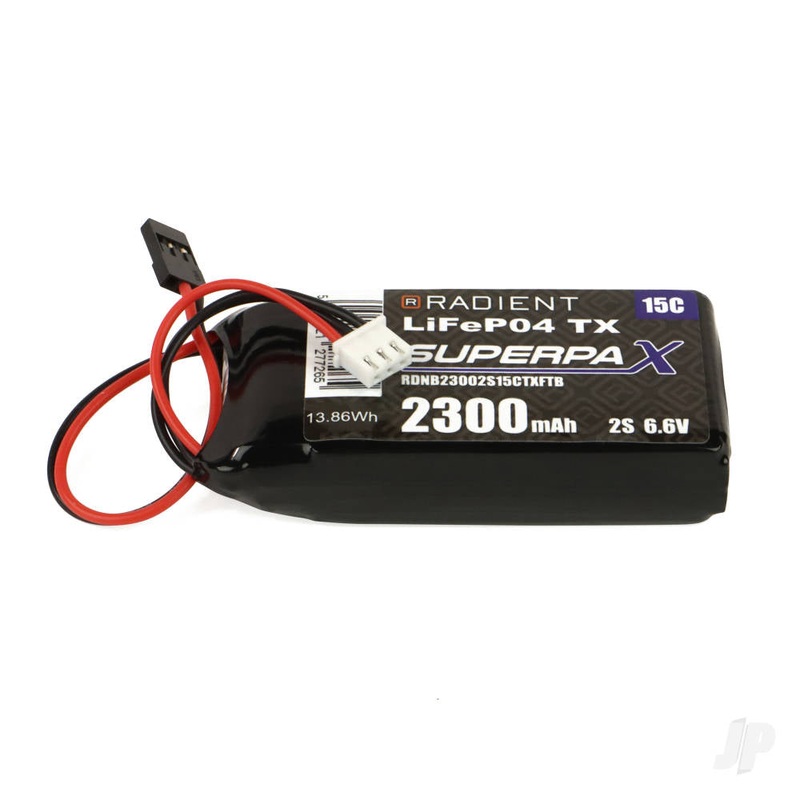 Radient LiFe 2S 6.6V 2300mAh 15C Futaba / Hitec (Tx)