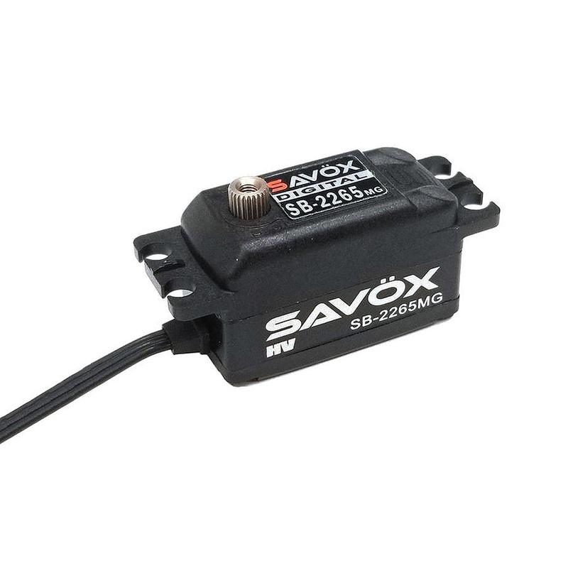 Savox SB-2265MG Low Profile Brushless HV Digital 12kg/0.08s@7.4v – Black
