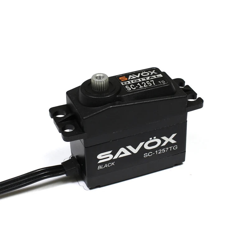 Savox SC-1257TGB High Torque Coreless Digital Servo 10kg@6.0v – Black SAV-SC1257TGB