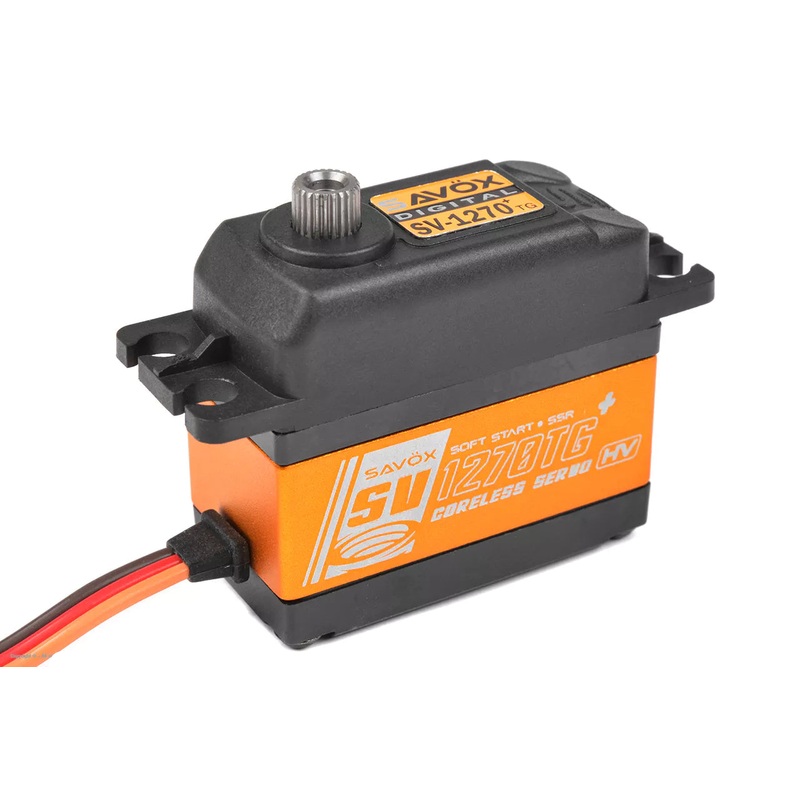 Savox SV-1270TG+ High Voltage Coreless Digital Servo With Soft Start 0.10s/45kg@8.4v SV1270TGP