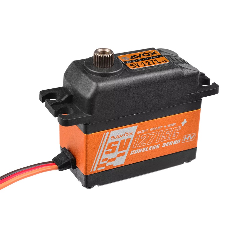 Savox SV-1271SG+ High Voltage Coreless Digital Servo With Soft Start, 0.08s/25kg@7.4v SV1271SGP