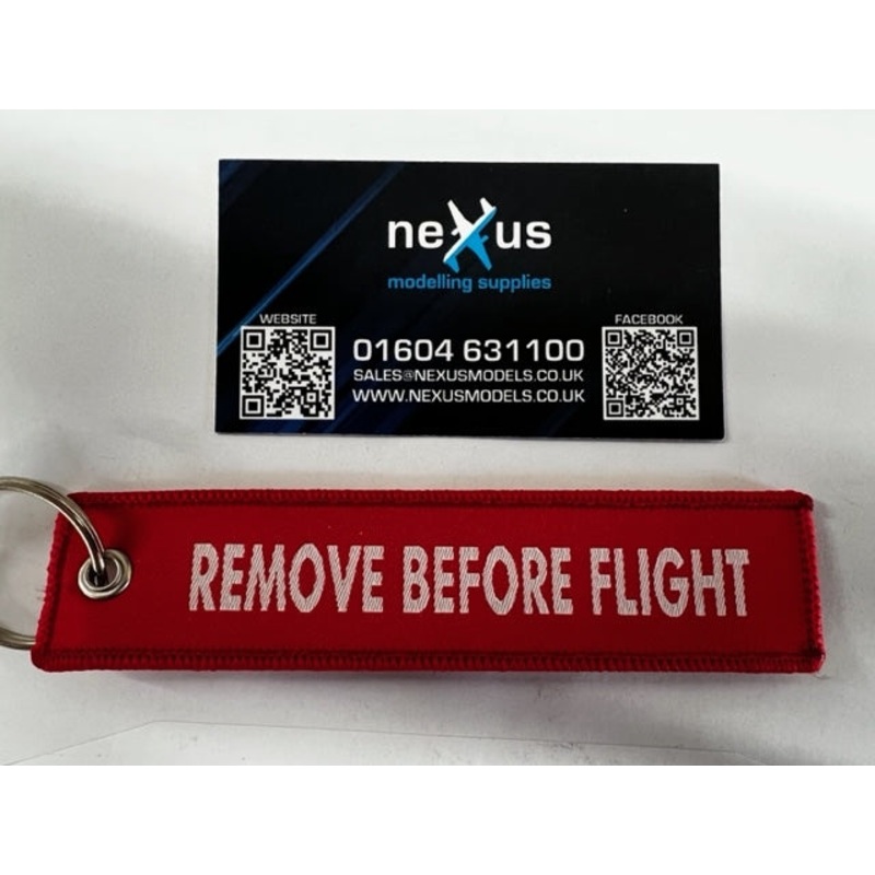 Remove Before Flight Flag Tag from Grumania Jets 73605-4