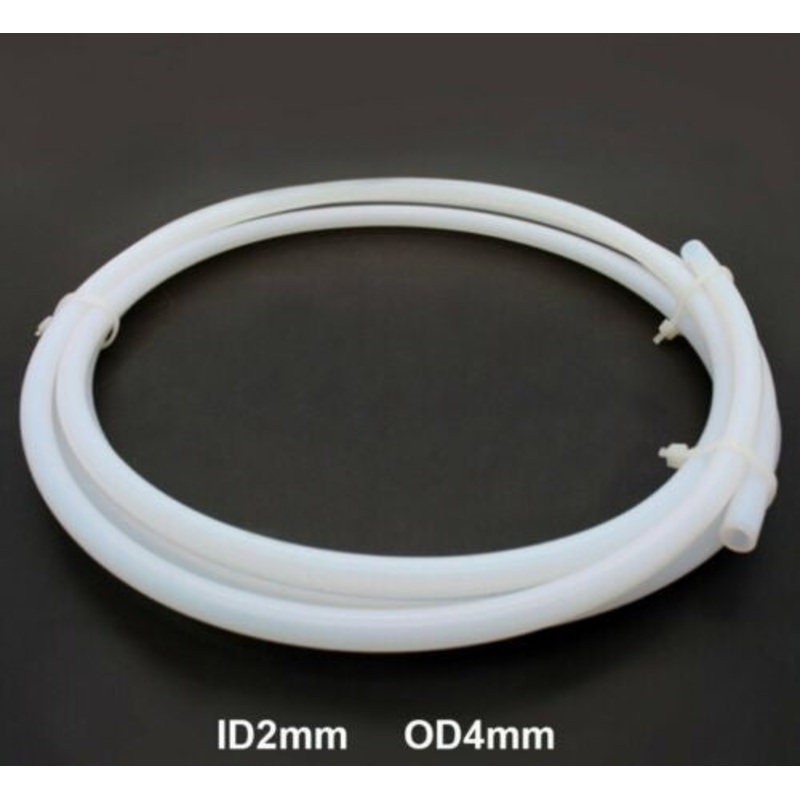 PTFE Teflon Tube 4mm od x 2mm id – Sold in One metre lengths