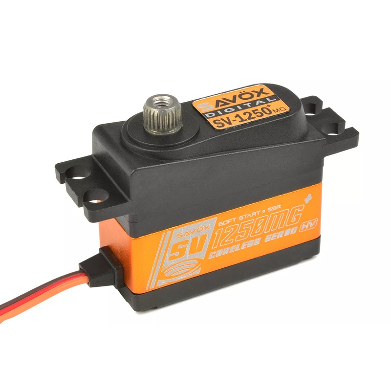Savox SV-1250MG+ High Voltage Digital Mini Cyclic Servo With Soft Start 0.095s/8kg@7.4v SV1250MGP