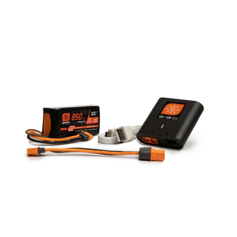 Spektrum Smart G2 Powerstage Air Bundle: 3S 850mAh LiPo Battery / S12 SPMXPSA100