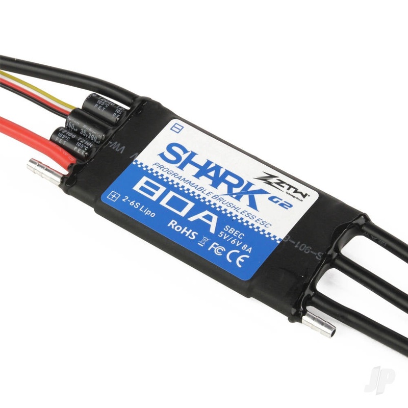 ZTW Shark 80A SBEC ESC G2 (2-6 Cells) (Water-cooled) ZTW9080211