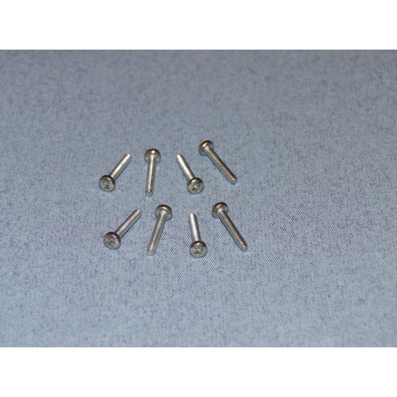 Radio Active Stainless Steel Pozi Pan Head Screw M2.5x16mm (Pk8) SCR04/16M2-5