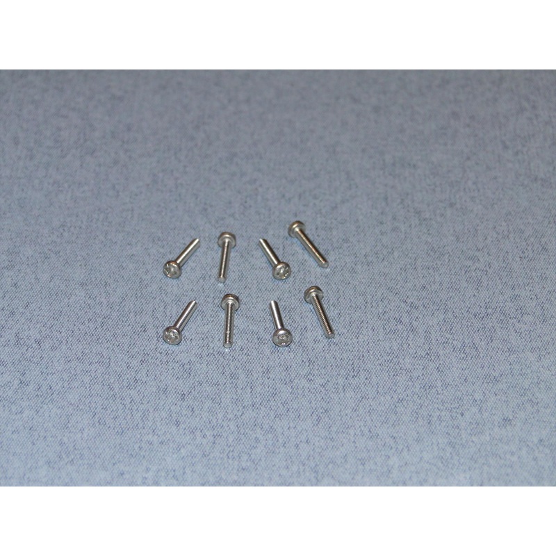 Radio Active Stainless Steel Pozi Pan Head Screw M2x12mm (Pk8) SCR04/12M2