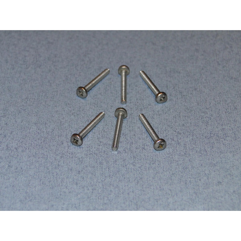 Radio Active Stainless Steel Pozi Pan Head Screw M3x25mm (Pk6) SCR04/25M3