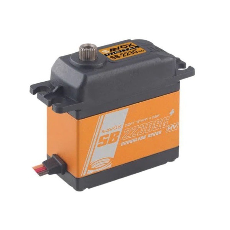 Savox SB-2230SG+ High Voltage Brushless Digital Servo With Soft Start 0.11s/55kg@8.4v SB2230SGP