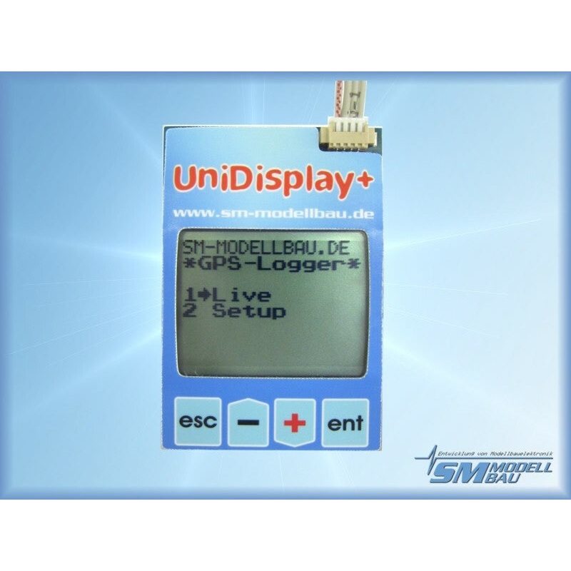 SM MODELL BAU UniDisplay RC Telemetry Display / Programmer UniSens with Connection Cable SM2400