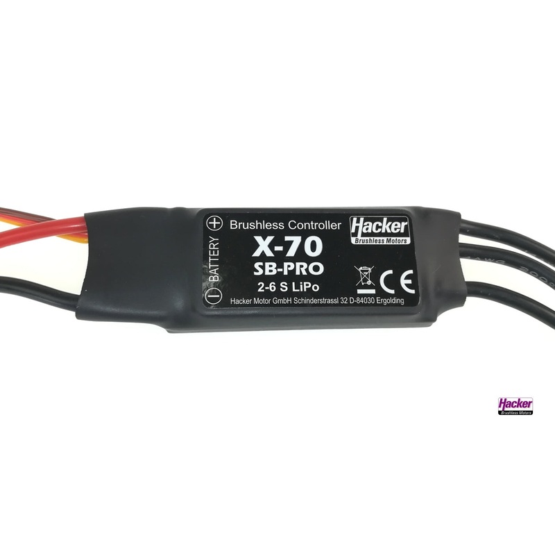 Speed Controller X-70-SB-Pro 2 to 6s ESC from Hacker 87200006