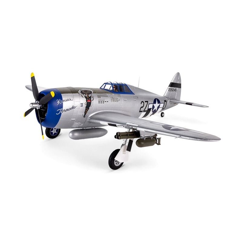 E-Flite P-47 Razorback 1.2m BNF Basic with AS3X & SAFE Select EFL08450