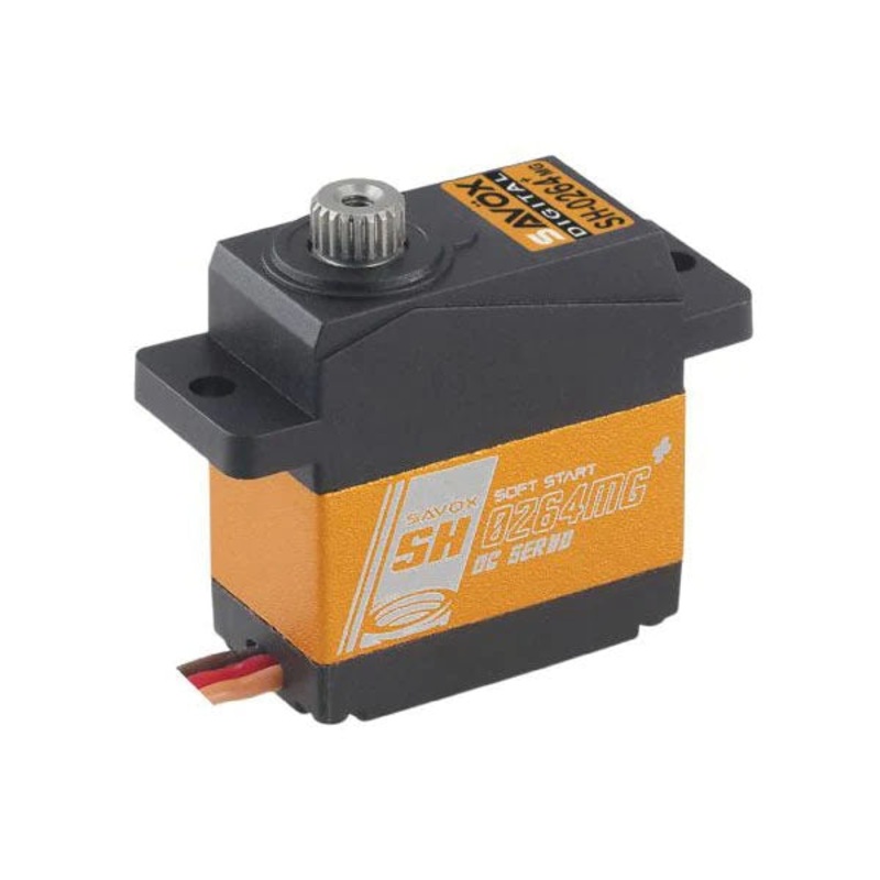 Savox SH-0264MG+ Super Torque Metal Gear Micro Digital Servo With Soft Start 0.06s/1.2kg@6v SH0264MGP