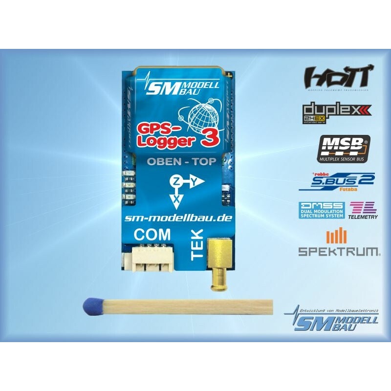 SM MODELL BAU GPS Logger 3 Telemetry GPS with TEK Vario SM2750