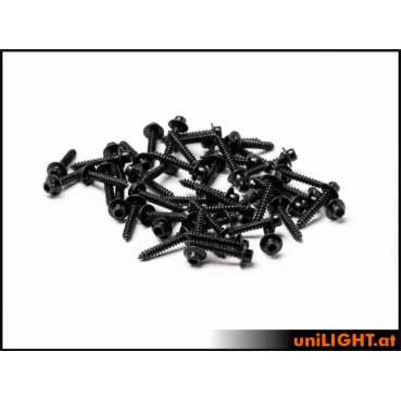 Servo Screws 50pcs Hexagon Socket 2.5x15mm KSA-SCREW