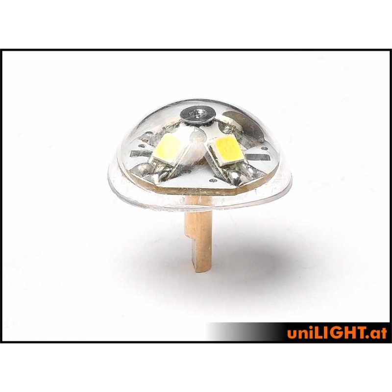 UniLight 17mm Hemisphere Strobe Light, Red 9Wx2 RND17X-090×2-RT