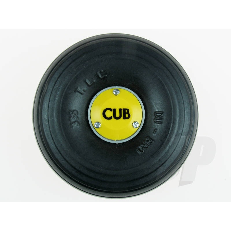 Dubro 1/5 Scale Treaded Lightweight J-3 Cub Wheels (Pair) (3-3/8 Dia.) DB338TLC