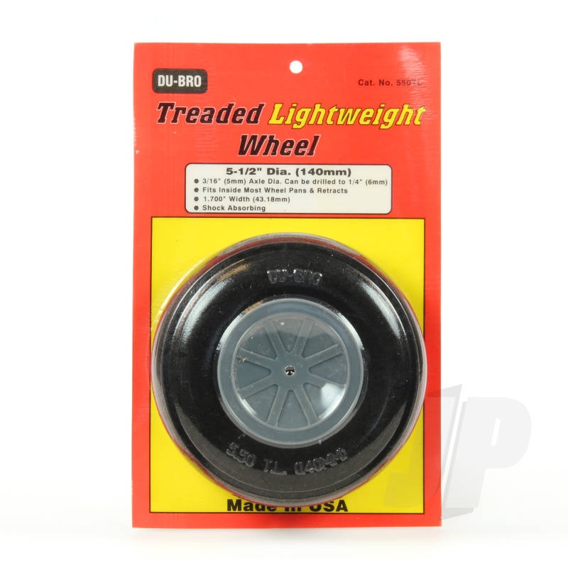 Dubro 5.5ins DB550Tl Treaded Lightweight Wheel DB550TL (1 Wheel)