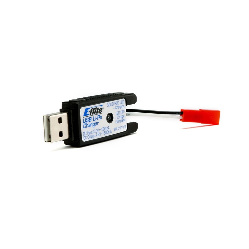 E-Flite 180 QX HD 1S USB Lipo Charger 500mah EFLC1010