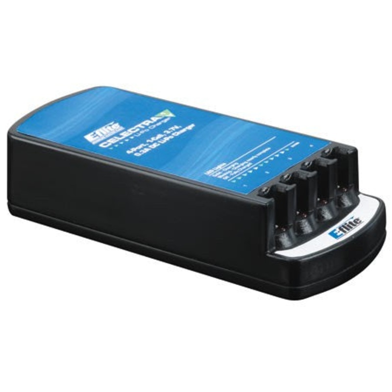 E-Flite Celectra 4-Port 1-Cell 3.7v 0.3A DC LiPo Charger EFLC1004
