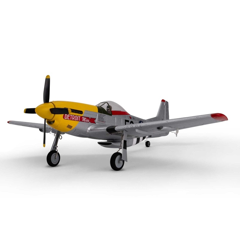 E-Flite UMX P-51D Mustang Detroit Miss BNF Basic with AS3X and SAFE EFLU7350