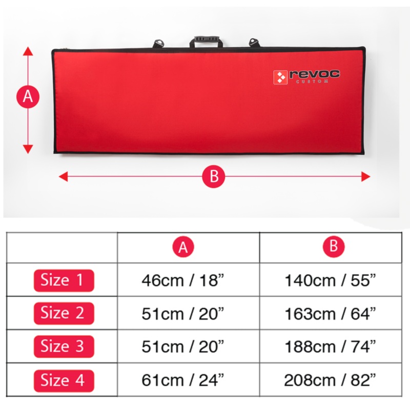 Revoc Single Wing Bag Size 1|Blue|Navy Blue|Gray (Light)|Gray|Yellow|Orange|Red|Green Military|Green|Black|Purple|Woodland  Camo