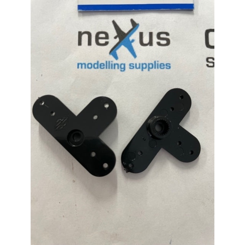 Flightline Servo Arm Futaba Black (2) HFL1060