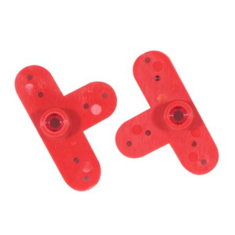 Flightline Servo Arm Hitec Red (2) HFL1061