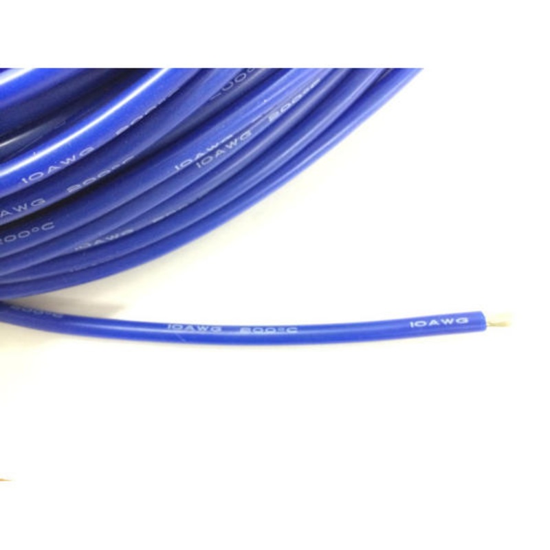 Silicone Wire 10AWG Blue Sold per 1M length from the reel