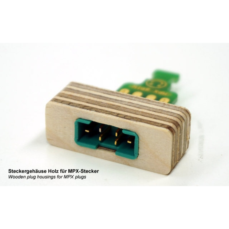 Emcotec MPX 6 Pin Wooden Plug Housings 2 pieces A85017 (2357)