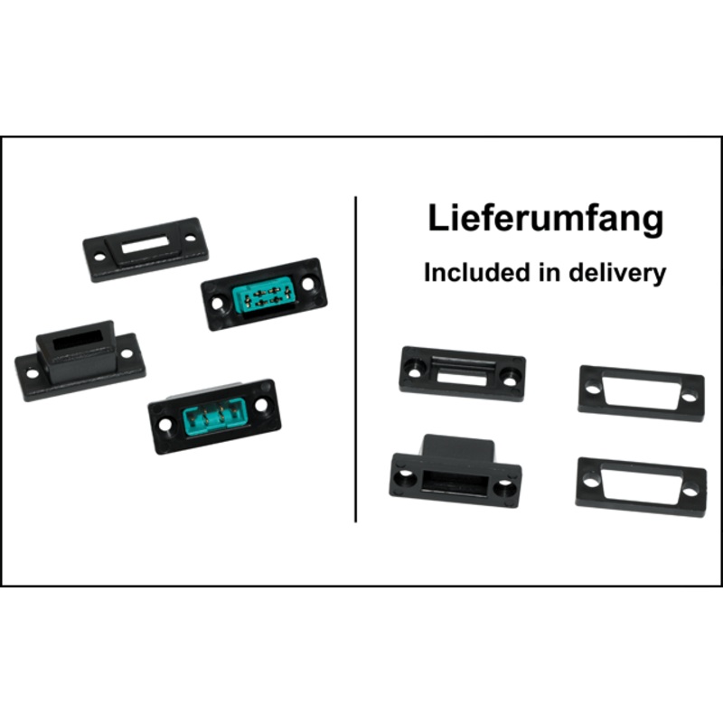 Emcotec MPX D-Sub Adaptor, 9pole 4 pieces A85015